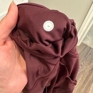 COPY - Lululemon leggings maroon size 4 originally $128 never worn.